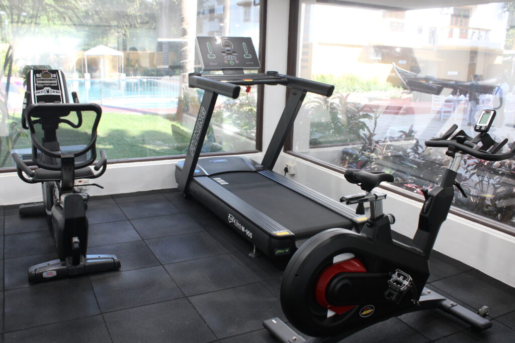 Gym, Resort South Goa with baech